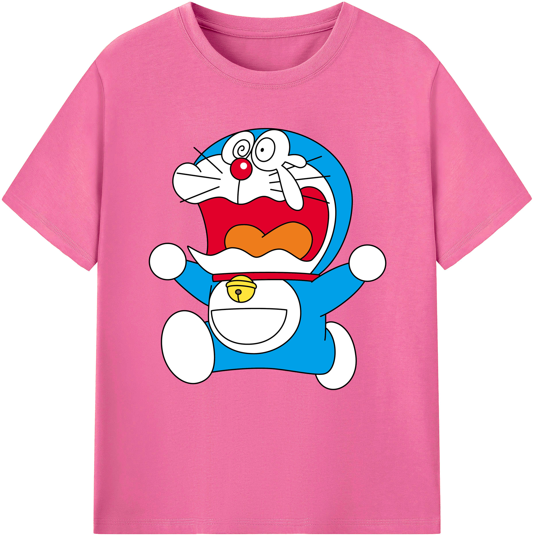 （画像用） ドラえもん Doraemon レディースカジュアルプリントTシャツ（綿100％）